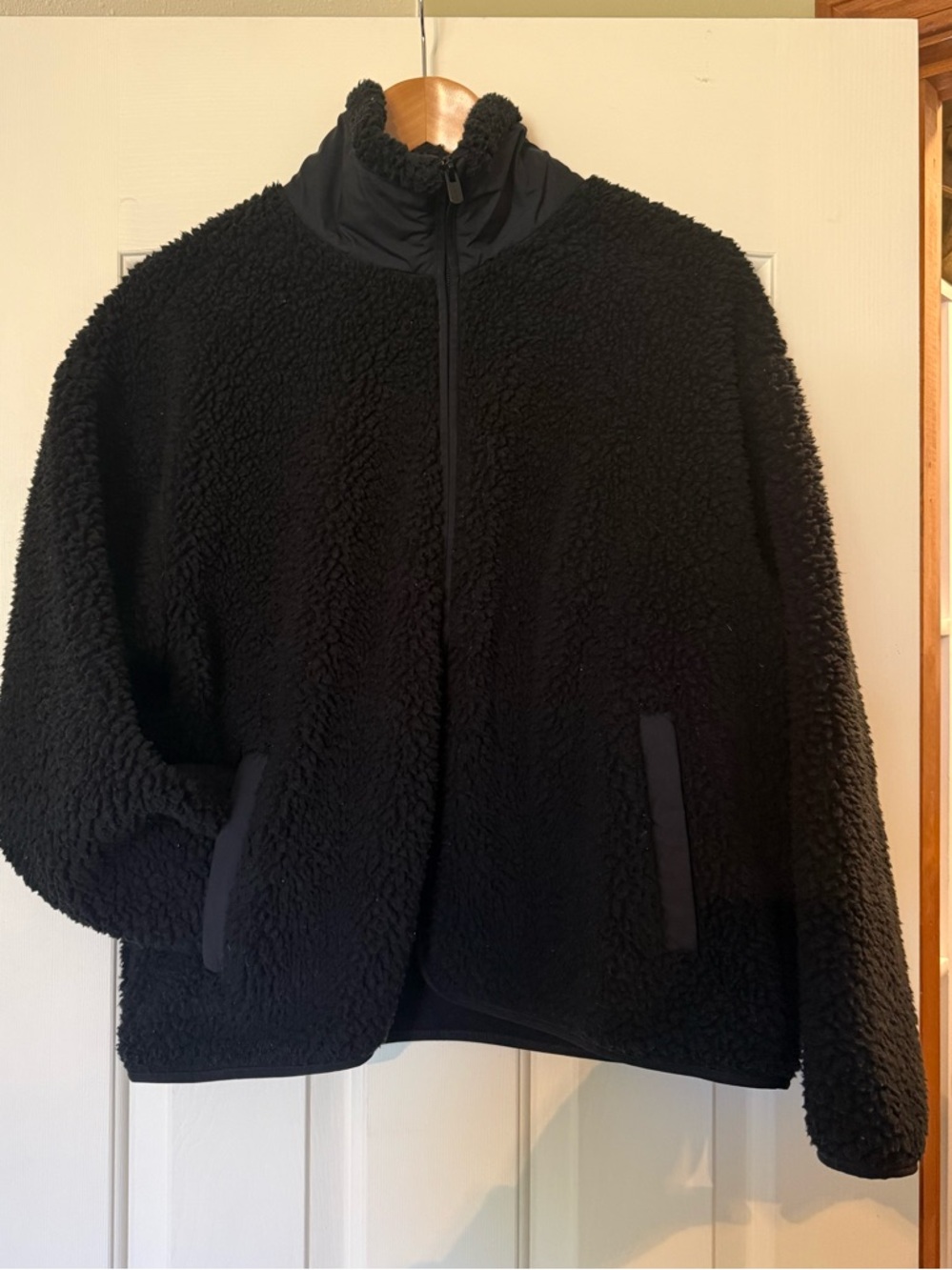 Athleta Black Sherpa Fleece